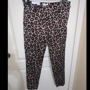 NWT H&M slacks in leopard print